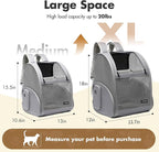 Pet Backpack Carrier ，Large Cat Carrier Backpack Up to 20 Lbs - Image 2