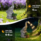 Lyeasw Solar Garden Decor Elephant Statues – Birthday Gifts - Image 2