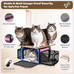 Top and 2 Sides Expandable Cat Carrier 18x13.5x9.5, TSA Airline Approved Dog - Image 5