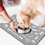 Pet Feeding Mat for Floors Waterproof Dog Mat for Food and Water Absorbent - Image 7