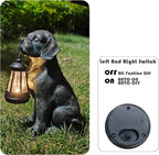 Solar Resin Dog Statue - Image 7