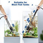AQQA Aquarium Gravel Cleaner Kit, 6 in 1 Electric Fish Tank Vacuum Cleaning - Image 6