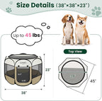Love's cabin Pet Puppy Dog Playpen, Large Dog Tent Crates Cage Indoor/Outdoor - Image 3