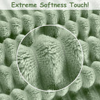 Soft Fleece Baby Blanket Ultra Cozy Green Baby Blankets - Image 6