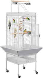 Yaheetech Wrought Iron Bird Cages, Play Top Large Aviary by Yaheetech