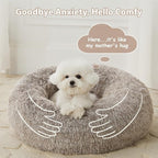 WNPETHOME Calming Dog Bed Cat Bed Donut, Faux Fur Pet Bed Self-Warming Donut - Image 7
