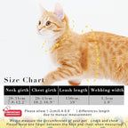 Cat Harness and Leash Set, Adjustable Kitten Harness Escape Proof Cats Harness - Image 6