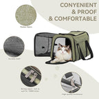 Petsfit 19"X12" X12" Expandable Pet Carrier, Square Expansion Reduces Pet - Image 5