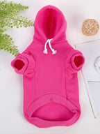 QWINEE Basic Dog Hoodie Sweatshirt Puppy Sweater Warm Cat Costumes Pet Clothes - Image 4