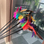 10-Pack Cat Feather Wand Toys - Image 5