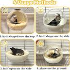 Bird Nest for Cage Bite-Resistant, Washable Clear Observation Small Bird House - Image 2