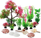 Aquarium Plants with Natural Decorations Shells - Image 8