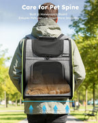 Pecute Cat Backpack Carrier Expandable, Foldable Pet Backpack - Image 8