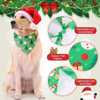 Sanwuta 50 Pcs Christmas Dog Bandanas and Collar Bow Ties Set 25 Bandanas Bulk - Image 5