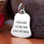 Ultra Joys Cat ID Tag Personalized Pet Tags, Durable Stainless Steel Small Pet - Image 3
