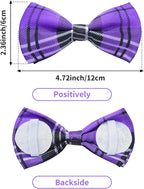 PET SHOW 8 Pack Plaid Big Dogs Collar Bow Ties - Image 2