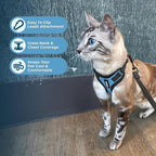 Voyager Escape-Proof Step-in Lock Cat Harness & 5ft Neoprene-Handle Leash Set - Image 5