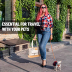 Dog Carrier, Cat Carrier, Pet Carrier, Foldable Waterproof Premium PU Leather - Image 8