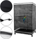 Adjustable Birdcage Seed Feather Catcher Bird Cage Net Cover Soft Skirt Guard - Image 2