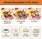 Pet Feeding Mat for Floors Waterproof Dog Mat for Food and Water Absorbent - Image 2