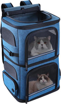 Double Cat Carrier for 2 Cats, Dog Backpack Carrier for Medium Dogs, Double by GROXKOX