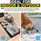 Automatic Dog Water Dispenser, 2 Gallons 304 Stainless Steel Large Dog Water - Image 5