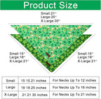 ARING PET St Patrick's Dog Bandana 2 Pack-Green Clovers Dog Bandanas, - Image 3