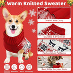 Christmas Dog Sweaters for Small Large Dogs Girl, Soft Warm Pup Dogs Shirt - Image 2