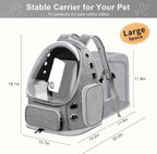 Breathable Cat Bubble Backpack Large Space Pet Carrier Backpack Expandable - Image 3