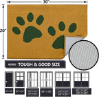 Buganda Dog Door Mat for Muddy Paws, Absorbent Dirt Trapper Washable Indoor - Image 2
