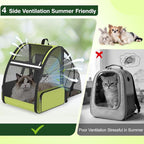Cat Backpack Carrier for Travel Hiking: Expandable Foldable Breathable Mesh - Image 4