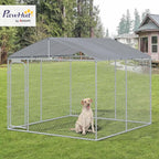 PawHut Outdoor Dog Kennel, Heavy Duty Dog Run Outdoor Fence - Image 2