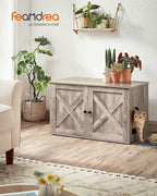 Feandrea Cat Litter Box Enclosure, Litter Box Furniture Hidden - Image 2