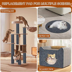 Cat Scratch Mat, 118.5"x15.9" Trimmable Self-Adhesive Cats Scratch Carpet - Image 5