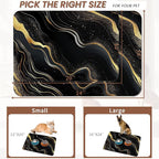 Marble Pet Feeding Mat, Non-Slip Rubber Backing Mat, Cat Dog Accessories - Image 2
