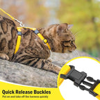 PUPTECK Adjustable Cat Harness and Leash Set Escape Proof Kitten Strap Collar - Image 3