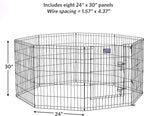 MidWest Homes for Pets Folding Metal Dog Exercise Pen, Indoor/Outdoor Playpen - Image 5
