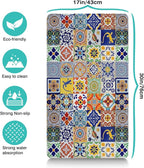 Moroccan Trellis Dog Food & Water Mat, Mexican Talavera Boho Colorful Pet - Image 6