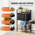 VEVOR Pet Feeding Station with Storage, 4 Height Adjustable Elevated Dog Bowl - Image 4