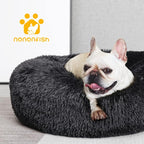 Calming Donut Dogs Beds for Small Dogs Washable, 23inch Plush Round Pet Bed for - Image 6