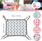 Shappy 5 Pcs Pet Hammock for Cage Hanging Pet Hammock Bed - Image 2