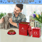 Meraki Home Farmhouse Cat Food and Treats Containers + Feed Scoop + Pet Food - Image 2