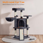 Yaheetech 42in Cat Tree Tower for Indoor Cats, Kitten House - Image 6