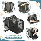 Petsfit Dog Backpack Carrier, Cat Backpacks Expandable - Image 7