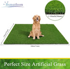 Bsmathom Artificial Grass Rug Indoor Outdoor Rug, 4x6Ft Artificial Grass Area - Image 5