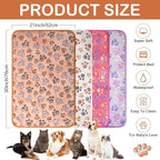 Hestya 4pcs Waterproof Dog Puppy Pads Soft Cat Blanket Dog Sleeping Mat - Image 2
