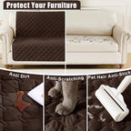 Smiry Waterproof Dog Bed Cover Blanket, Soft Reversible Pet Blanket, Washable - Image 4