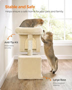 Feandrea Cat Tree, 26.4-Inch Cat Tower, Plush Condo - Image 8