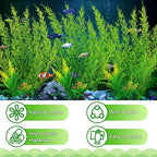 Fish Tank Accessories Large Plants, Aquarium Decor Plastic Plants 3pcs - Image 3