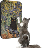 Art Cat Scratcher, Wall-Mountable Cat Scratching Board, Cat Wall Scratcher by LESISSMER
